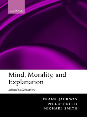 cover image of Mind, Morality, and Explanation